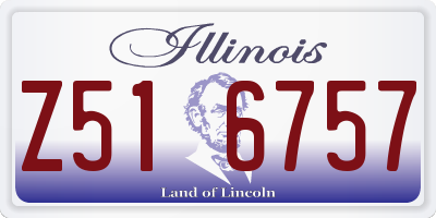 IL license plate Z516757