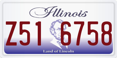 IL license plate Z516758