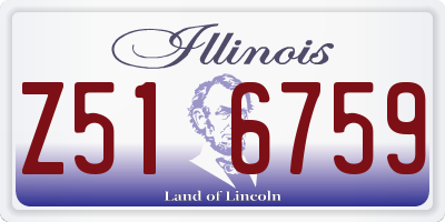 IL license plate Z516759