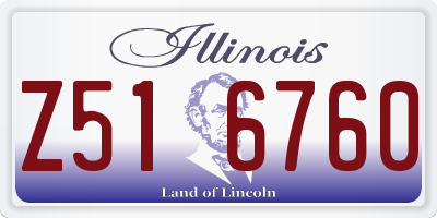 IL license plate Z516760