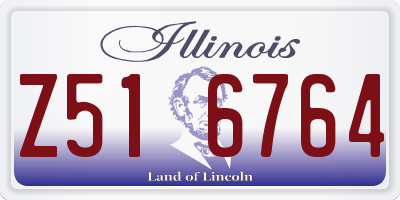 IL license plate Z516764