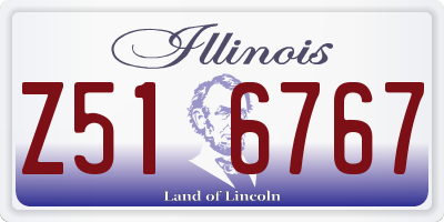 IL license plate Z516767