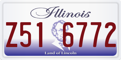 IL license plate Z516772