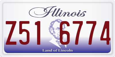 IL license plate Z516774
