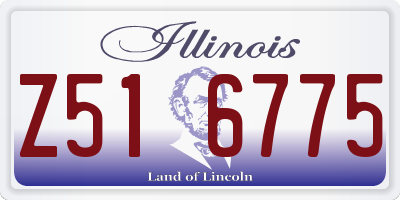 IL license plate Z516775