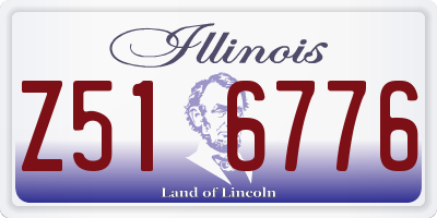 IL license plate Z516776