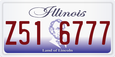 IL license plate Z516777