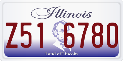 IL license plate Z516780