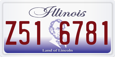 IL license plate Z516781