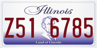 IL license plate Z516785