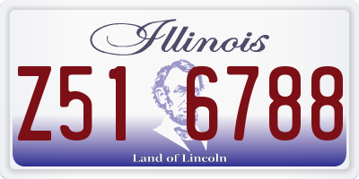 IL license plate Z516788