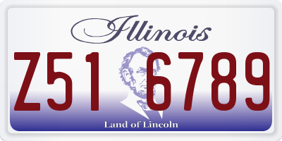 IL license plate Z516789