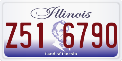 IL license plate Z516790