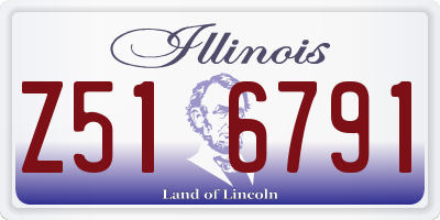 IL license plate Z516791