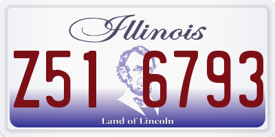 IL license plate Z516793