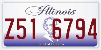 IL license plate Z516794