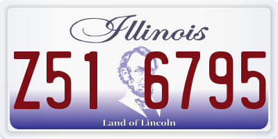 IL license plate Z516795