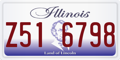 IL license plate Z516798