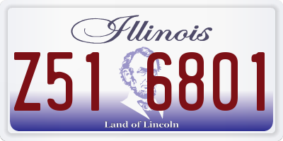 IL license plate Z516801