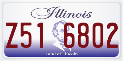 IL license plate Z516802
