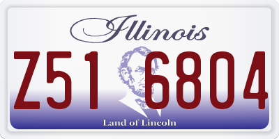 IL license plate Z516804