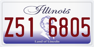 IL license plate Z516805