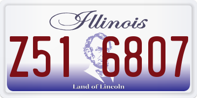 IL license plate Z516807