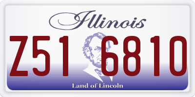 IL license plate Z516810