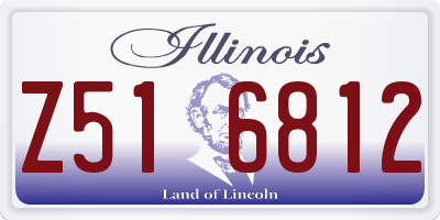 IL license plate Z516812