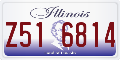 IL license plate Z516814