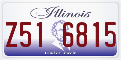 IL license plate Z516815
