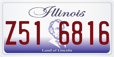 IL license plate Z516816