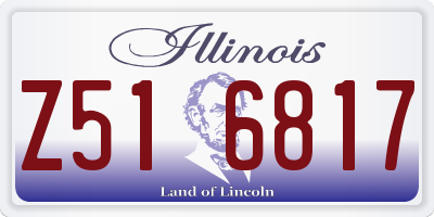 IL license plate Z516817