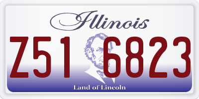 IL license plate Z516823