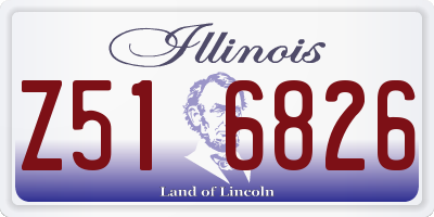 IL license plate Z516826