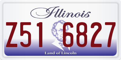 IL license plate Z516827