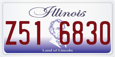 IL license plate Z516830
