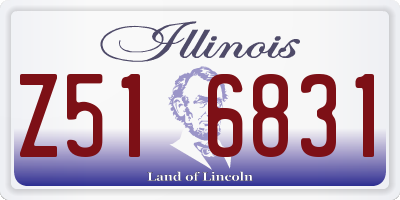 IL license plate Z516831