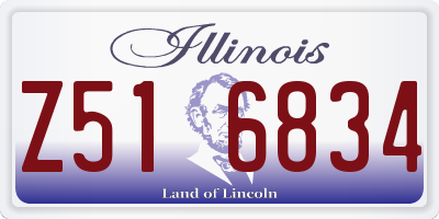 IL license plate Z516834
