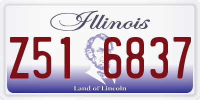IL license plate Z516837