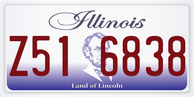 IL license plate Z516838