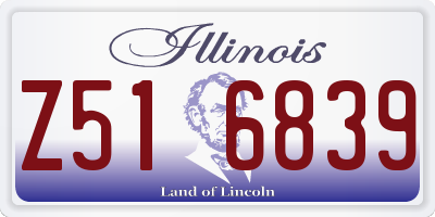 IL license plate Z516839