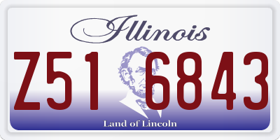 IL license plate Z516843