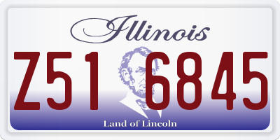 IL license plate Z516845