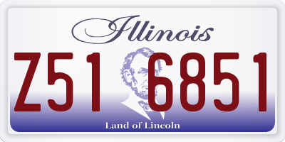 IL license plate Z516851