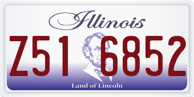 IL license plate Z516852