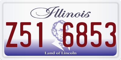 IL license plate Z516853