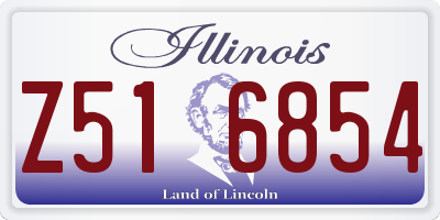 IL license plate Z516854