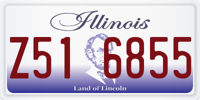 IL license plate Z516855