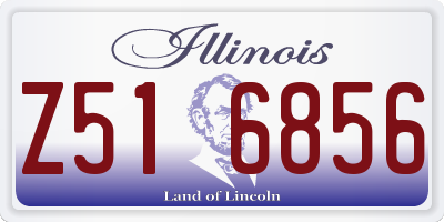 IL license plate Z516856